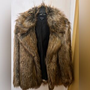Bebe Faux Fur Coat